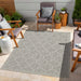 Sunshine GC_HAR2006 Silver 7 ft. 10 in. x 10 ft. 3 in. Indoor/Outdoor Area Rug Default -DTYStore