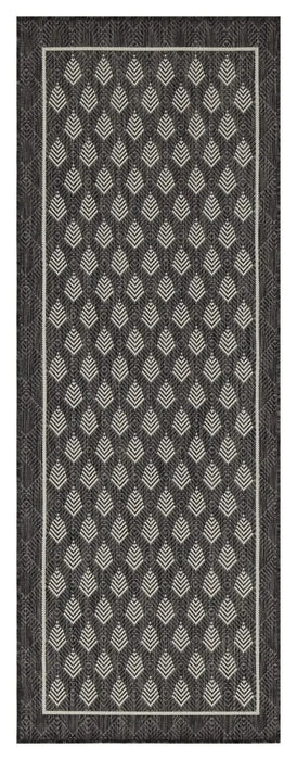 Sunshine GC_HAR2008 Anthracite 7 ft. 10 in. x 10 ft. 3 in. Indoor/Outdoor Area Rug Default -DTYStore