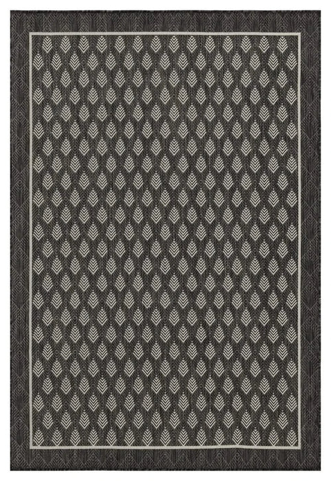 Sunshine GC_HAR2008 Anthracite 7 ft. 10 in. x 10 ft. 3 in. Indoor/Outdoor Area Rug Default -DTYStore