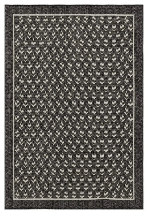 Sunshine GC_HAR2008 Anthracite 7 ft. 10 in. x 10 ft. 3 in. Indoor/Outdoor Area Rug Default -DTYStore