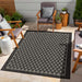 Sunshine GC_HAR2008 Anthracite 7 ft. 10 in. x 10 ft. 3 in. Indoor/Outdoor Area Rug Default -DTYStore