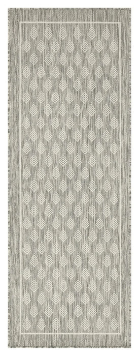 Sunshine GC_HAR2009 Silver 7 ft. 10 in. x 10 ft. 3 in. Indoor/Outdoor Area Rug Default -DTYStore