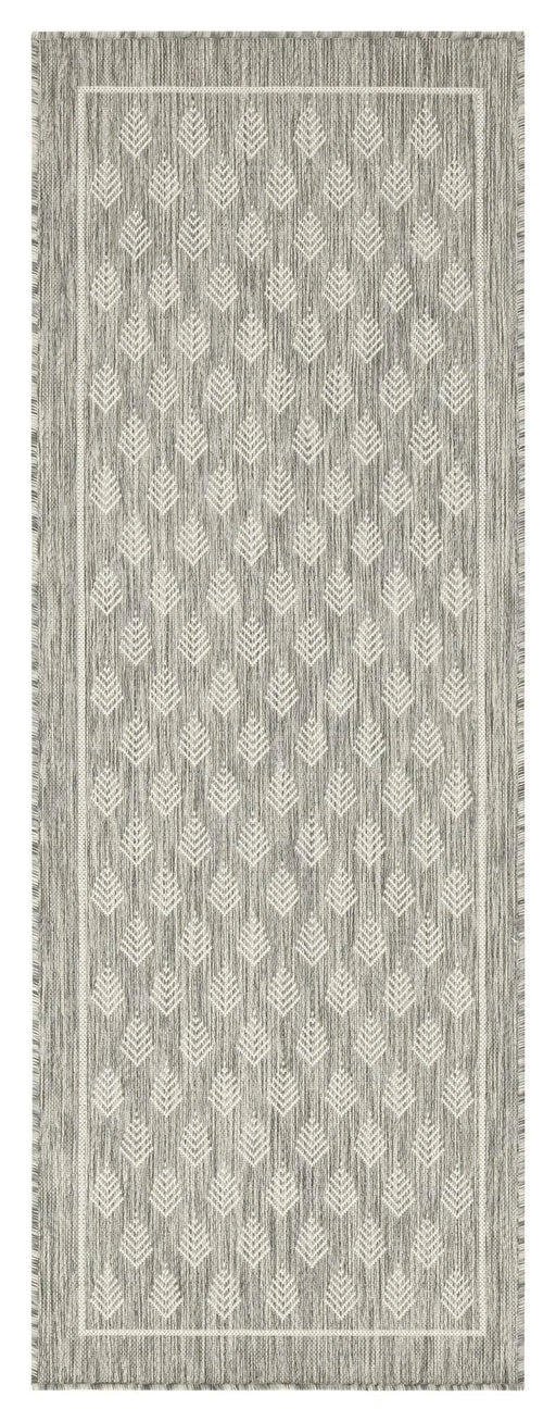 Sunshine GC_HAR2009 Silver 7 ft. 10 in. x 10 ft. 3 in. Indoor/Outdoor Area Rug Default -DTYStore