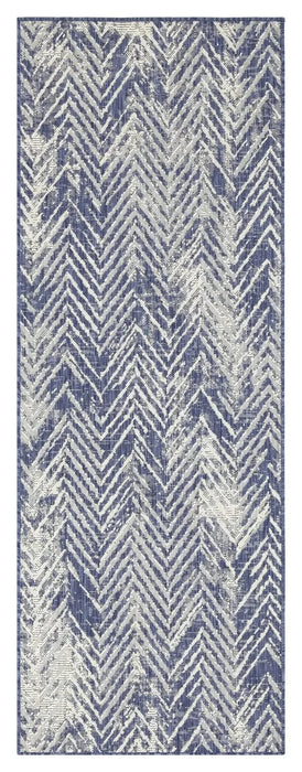 Sunshine GC_HAR2010 Blue 7 ft. 10 in. x 10 ft. 3 in. Indoor/Outdoor Area Rug Default -DTYStore