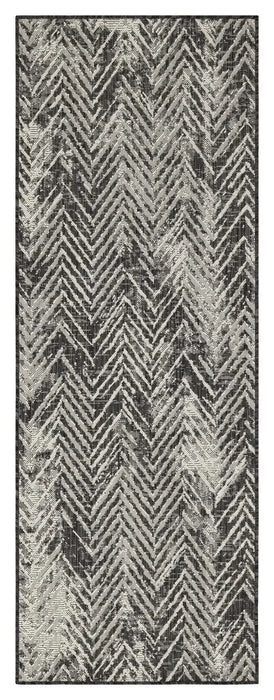 Sunshine GC_HAR2011 Anthracite 7 ft. 10 in. x 10 ft. 3 in. Indoor/Outdoor Area Rug Default -DTYStore