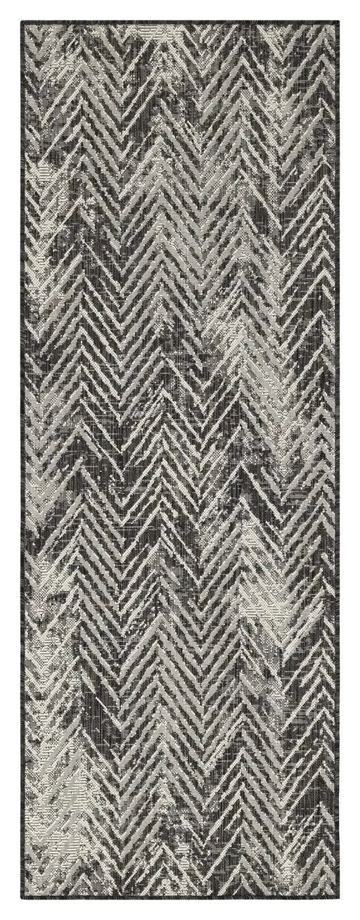 Sunshine GC_HAR2011 Anthracite 7 ft. 10 in. x 10 ft. 3 in. Indoor/Outdoor Area Rug Default -DTYStore