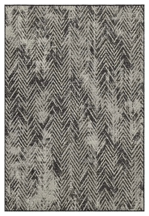 Sunshine GC_HAR2011 Anthracite 7 ft. 10 in. x 10 ft. 3 in. Indoor/Outdoor Area Rug Default -DTYStore