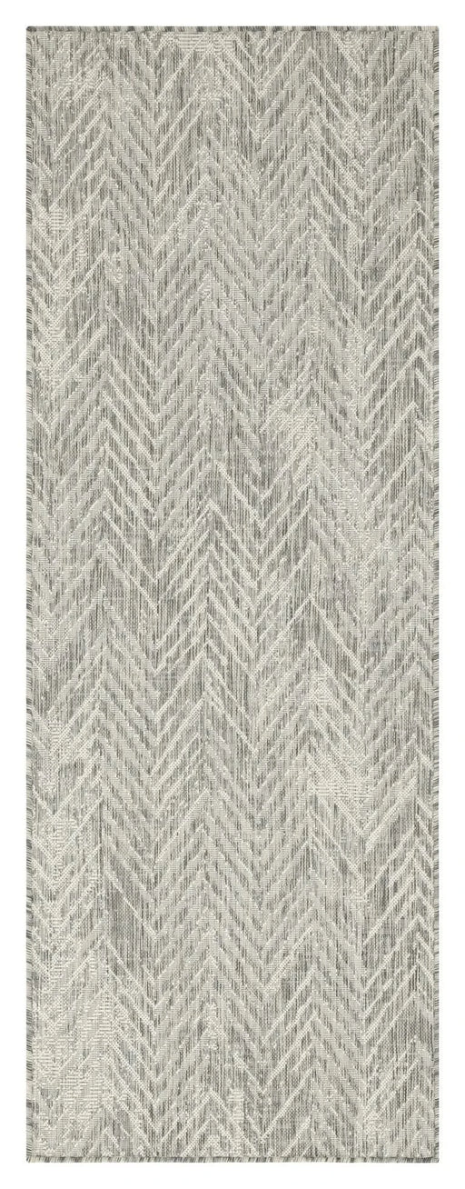 Sunshine GC_HAR2012 Silver 7 ft. 10 in. x 10 ft. 3 in. Indoor/Outdoor Area Rug Default -DTYStore