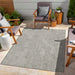 Sunshine GC_HAR2012 Silver 7 ft. 10 in. x 10 ft. 3 in. Indoor/Outdoor Area Rug Default -DTYStore