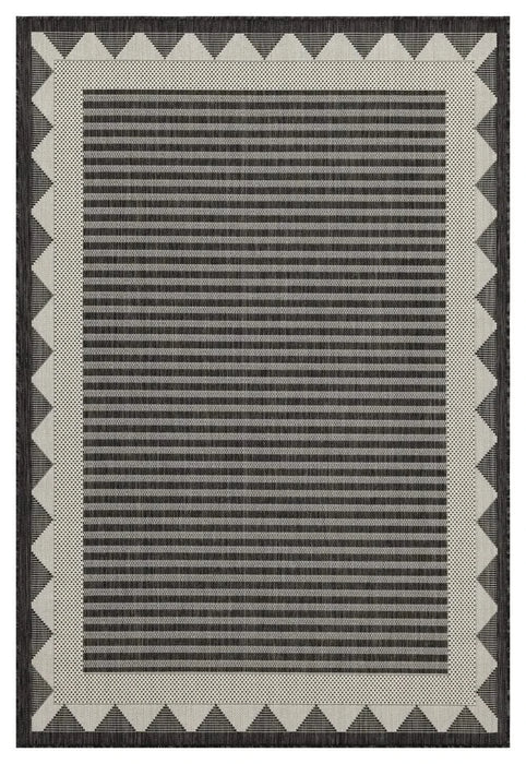 Sunshine GC_HAR2014 Anthracite 7 ft. 10 in. x 10 ft. 3 in. Indoor/Outdoor Area Rug Default -DTYStore
