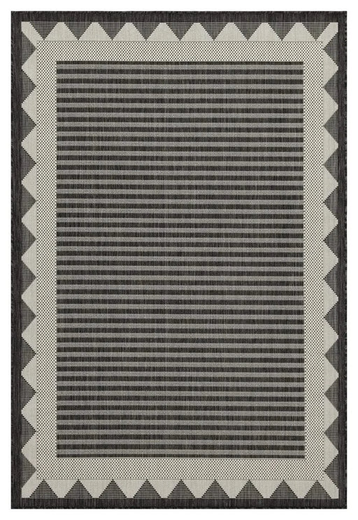 Sunshine GC_HAR2014 Anthracite 7 ft. 10 in. x 10 ft. 3 in. Indoor/Outdoor Area Rug Default -DTYStore
