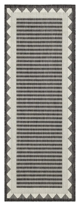 Sunshine GC_HAR2014 Anthracite 7 ft. 10 in. x 10 ft. 3 in. Indoor/Outdoor Area Rug Default -DTYStore