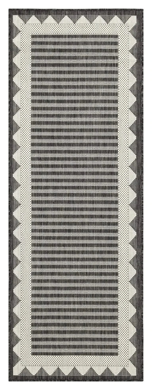 Sunshine GC_HAR2014 Anthracite 7 ft. 10 in. x 10 ft. 3 in. Indoor/Outdoor Area Rug Default -DTYStore