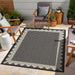 Sunshine GC_HAR2014 Anthracite 7 ft. 10 in. x 10 ft. 3 in. Indoor/Outdoor Area Rug Default -DTYStore