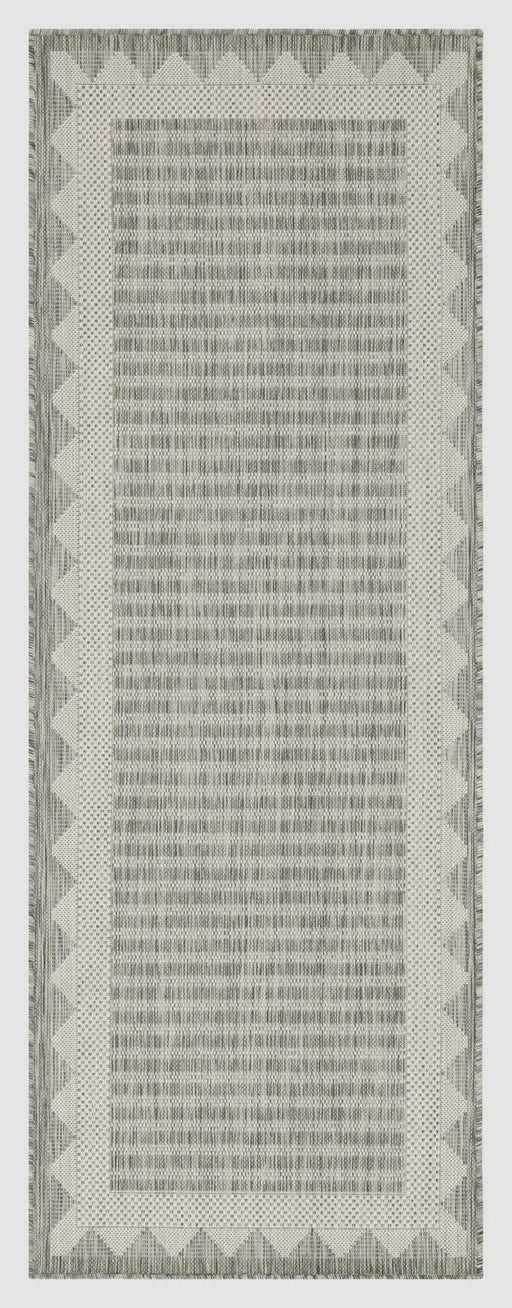 Sunshine GC_HAR2015 Silver 7 ft. 10 in. x 10 ft. 3 in. Indoor/Outdoor Area Rug Default -DTYStore