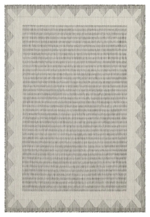 Sunshine GC_HAR2015 Silver 7 ft. 10 in. x 10 ft. 3 in. Indoor/Outdoor Area Rug Default -DTYStore
