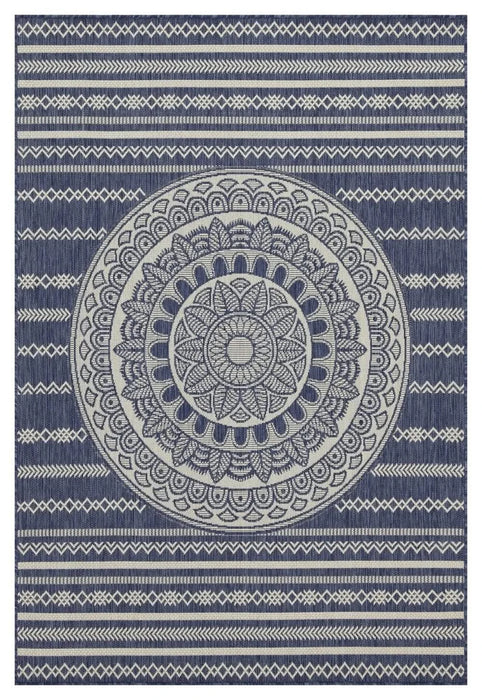 Sunshine GC_HAR2016 Blue 7 ft. 10 in. x 10 ft. 3 in. Indoor/Outdoor Area Rug Default -DTYStore