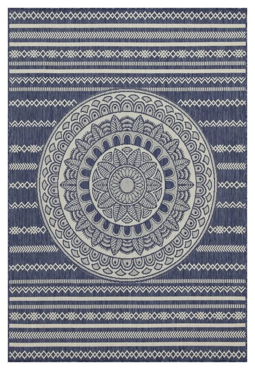 Sunshine GC_HAR2016 Blue 7 ft. 10 in. x 10 ft. 3 in. Indoor/Outdoor Area Rug Default -DTYStore