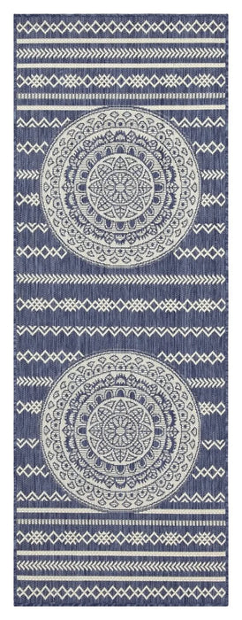 Sunshine GC_HAR2016 Blue 7 ft. 10 in. x 10 ft. 3 in. Indoor/Outdoor Area Rug Default -DTYStore