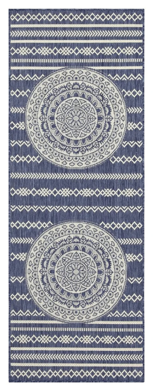 Sunshine GC_HAR2016 Blue 7 ft. 10 in. x 10 ft. 3 in. Indoor/Outdoor Area Rug Default -DTYStore