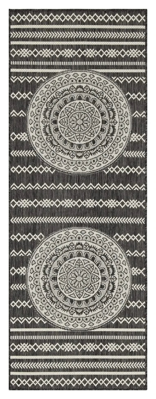 Sunshine GC_HAR2017 Anthracite 7 ft. 10 in. x 10 ft. 3 in. Indoor/Outdoor Area Rug Default -DTYStore