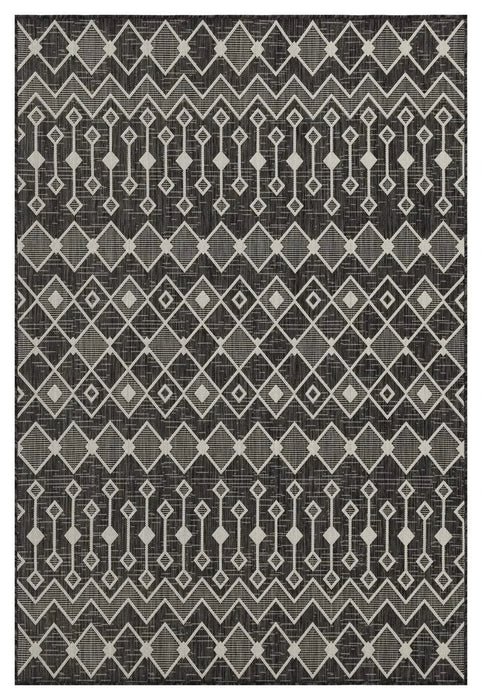 Sunshine GC_HAR2020 Anthracite 7 ft. 10 in. x 10 ft. 3 in. Indoor/Outdoor Area Rug Default -DTYStore