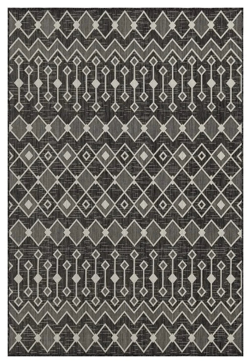 Sunshine GC_HAR2020 Anthracite 7 ft. 10 in. x 10 ft. 3 in. Indoor/Outdoor Area Rug Default -DTYStore