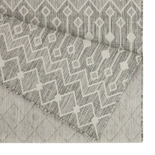 Sunshine GC_HAR2021 Silver 7 ft. 10 in. x 10 ft. 3 in. Indoor/Outdoor Area Rug Default -DTYStore