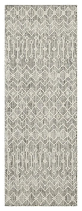 Sunshine GC_HAR2021 Silver 7 ft. 10 in. x 10 ft. 3 in. Indoor/Outdoor Area Rug Default -DTYStore