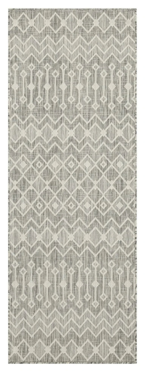 Sunshine GC_HAR2021 Silver 7 ft. 10 in. x 10 ft. 3 in. Indoor/Outdoor Area Rug Default -DTYStore