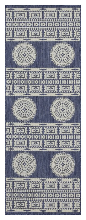 Sunshine GC_HAR2022 Blue 7 ft. 10 in. x 10 ft. 3 in. Indoor/Outdoor Area Rug Default -DTYStore