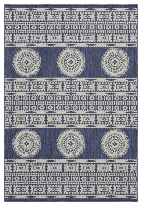 Sunshine GC_HAR2022 Blue 7 ft. 10 in. x 10 ft. 3 in. Indoor/Outdoor Area Rug Default -DTYStore