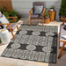 Sunshine GC_HAR2023 Anthracite 7 ft. 10 in. x 10 ft. 3 in. Indoor/Outdoor Area Rug Default -DTYStore