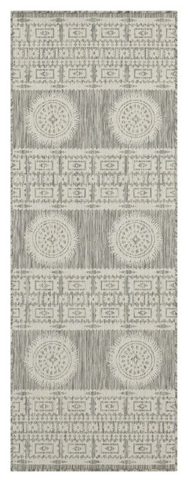 Sunshine GC_HAR2024 Silver 7 ft. 10 in. x 10 ft. 3 in. Indoor/Outdoor Area Rug Default -DTYStore
