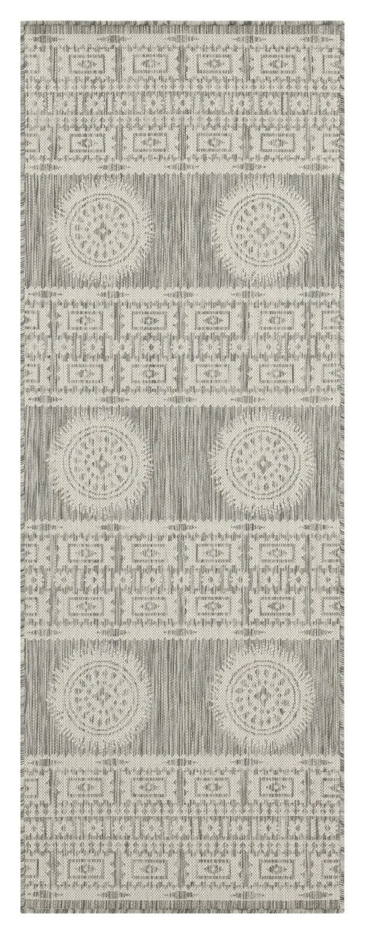 Sunshine GC_HAR2024 Silver 7 ft. 10 in. x 10 ft. 3 in. Indoor/Outdoor Area Rug Default -DTYStore