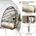 Swing Hammock Egg Basket Chairs Without Stand Indoor Outdoor, UV Resistant Cushion Hanging Chair, Foldable Frame 350lbs Capacity Ceiling Hammock Chair for Patio Porch Backyard Balcony Default -DTYStore