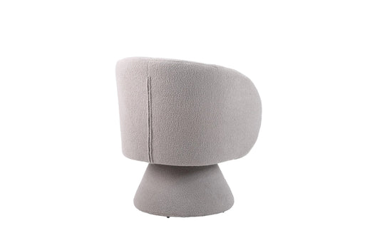 Swivel Accent Chair Armchair, Round Barrel Chair in Fabric for Living Room Bedroom(Grey) Default -DTYStore