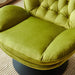 Swivel Leisure chair lounge chair velvet APPLE GREEN color with ottoman Default -DTYStore