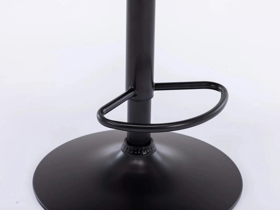 Swivel Velvet Barstools Adjusatble Seat Height from 25-33 Inch,17.7 inch base, Modern Upholstered Bar Stools with Backs Comfortable Tufted for Home Pub and Kitchen Island,Gray,Set of 2,AS1812GY Default -DTYStore