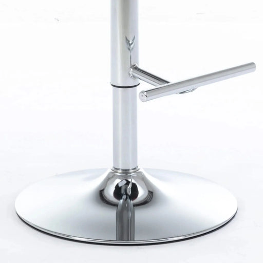 Swivel Velvet Barstools with Adjustable Seat Height, Chrome Base, Tufted Back, Wine Red, Velvet, Set of 2 Default -DTYStore