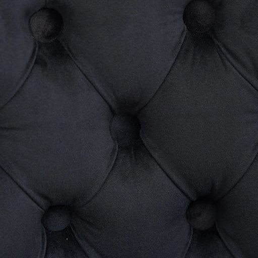 Swivel Velvet Barstools with Button Tufted Decoration and Wooden Legs, and Chrome Nailhead Trim, Leisure Style Bar Chairs,Bar stools, Set of 2 (Black),SW1860BK Default -DTYStore