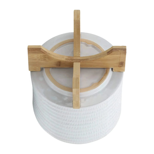 TEXTURED PLANTER W/ STAND AND TEXTURED PLANTERS SET - MODERN HOME GARDEN ACCENTS White 8" -DTYStore