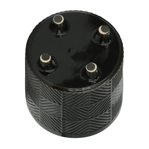 TEXTURED PLANTER W/ STAND AND TEXTURED PLANTERS SET - MODERN HOME GARDEN ACCENTS White 5" -DTYStore