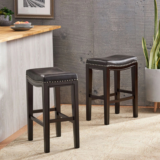 TIFFIN STUDDED COUNTER STOOL MP2 (set of 2) Default -DTYStore