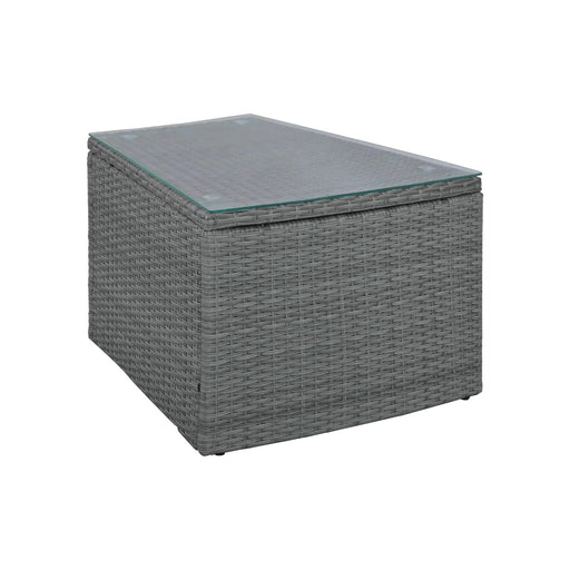 TOPMAX 10-Piece Outdoor Sectional Half Round Patio Rattan Sofa Set, PE Wicker Conversation Furniture Set for Free Combination, Blue Default -DTYStore