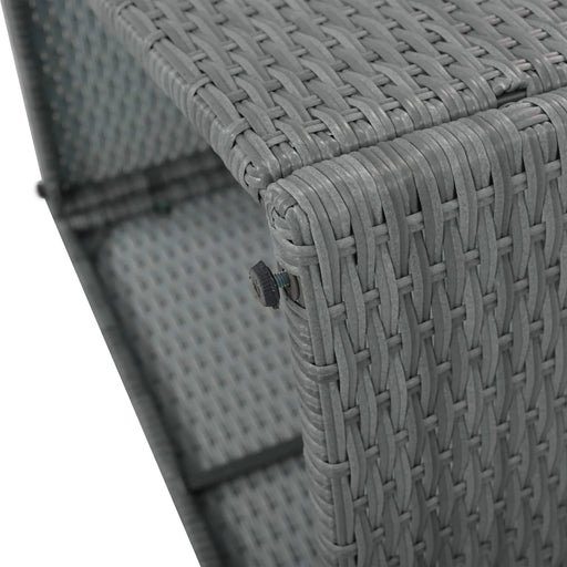 TOPMAX 10-Piece Outdoor Sectional Half Round Patio Rattan Sofa Set, PE Wicker Conversation Furniture Set for Free Combination, Blue Default -DTYStore