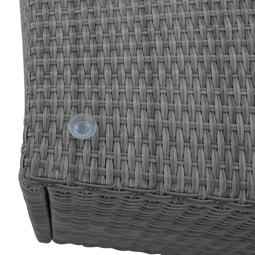 TOPMAX 10-Piece Outdoor Sectional Half Round Patio Rattan Sofa Set, PE Wicker Conversation Furniture Set for Free Combination, Blue Default -DTYStore