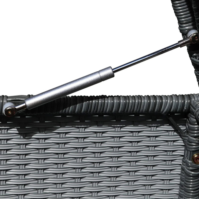 TOPMAX 10-Piece Outdoor Sectional Half Round Patio Rattan Sofa Set, PE Wicker Conversation Furniture Set for Free Combination, Light Gray Default -DTYStore