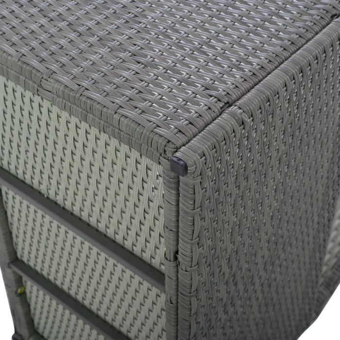 TOPMAX 10-Piece Outdoor Sectional Half Round Patio Rattan Sofa Set, PE Wicker Conversation Furniture Set for Free Combination, Light Gray Default -DTYStore