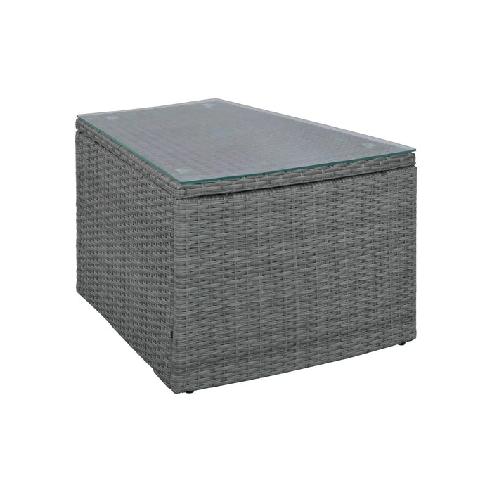 TOPMAX 10-Piece Outdoor Sectional Half Round Patio Rattan Sofa Set, PE Wicker Conversation Furniture Set for Free Combination, Light Gray Default -DTYStore